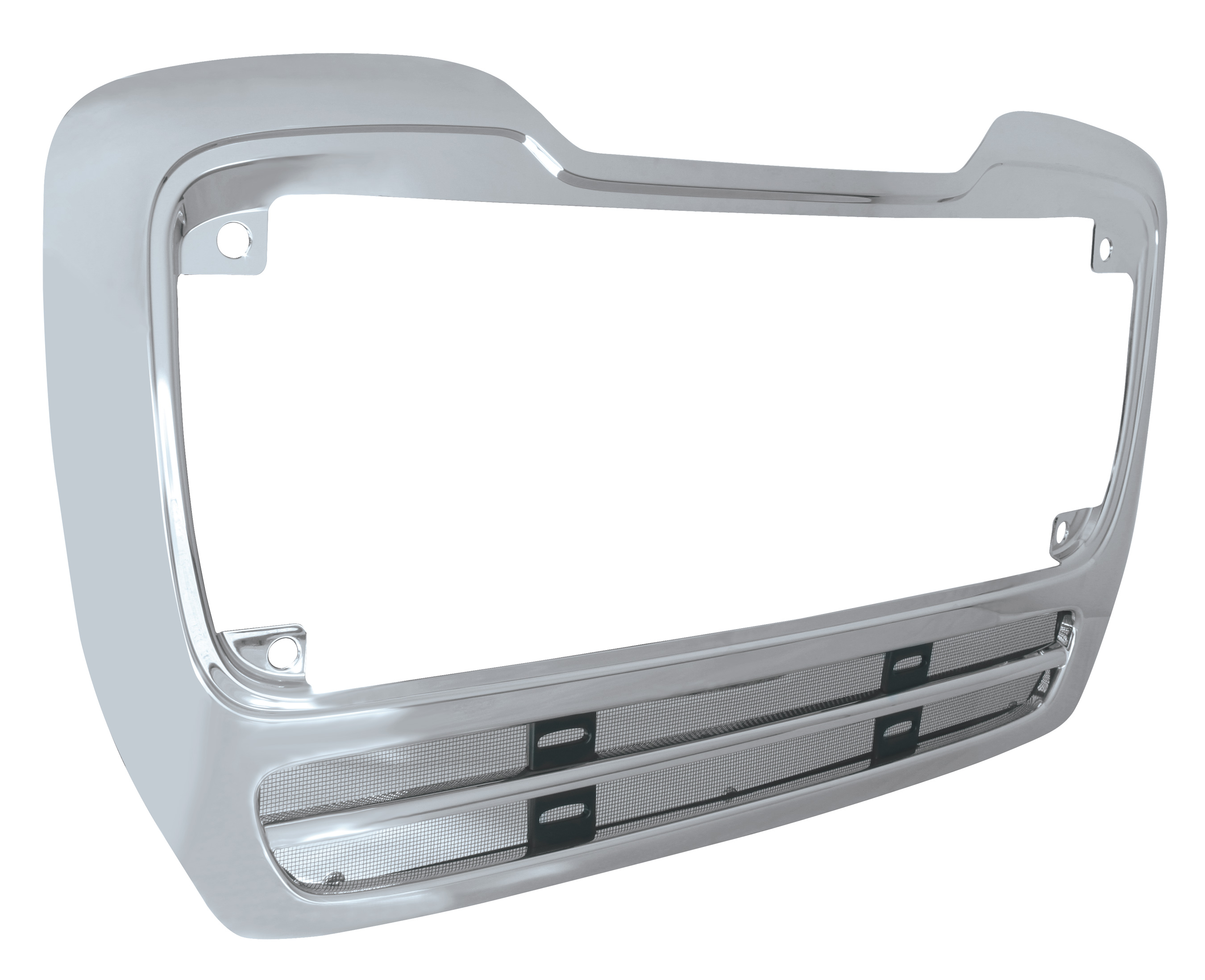 Chrome Freightliner M2 Grill Surround With Bug Scr