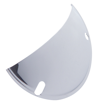 (2/Bulk) Stainless Steel 5 3/4" Round Headlight Shield