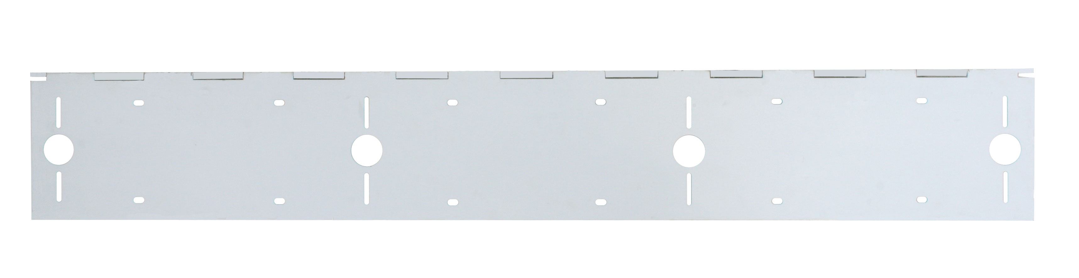 Stainless Steel Three License Plate Holder With Four Light Cutout