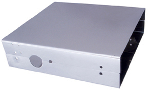 (Skpk) Stainless Steel C.B. Case W/ Side Mic. Output - Cobra 29, Uniden 76, Grant