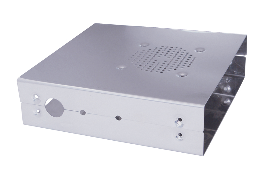 (Skpk) Stainless Steel C.B. Case W/ Side Mic. Output & Speaker Hole - Cobra 148, Galaxy, Conex