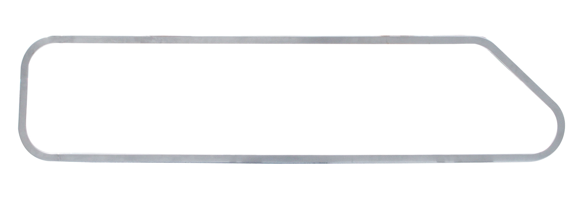 Stainless Steel Kenworth Upper Sleeper Window Trim - Driver Side
