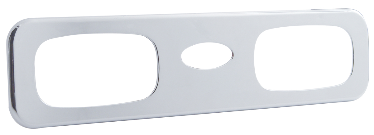 (Skpk) Chrome Plastic 2006+ Peterbilt Passenger A/C Vent  Trim