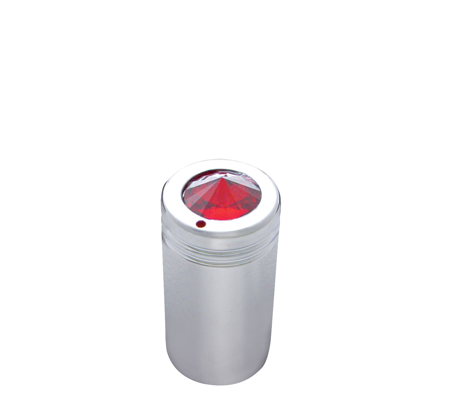 Chrome C.B. Knob W/ Diamond - Red