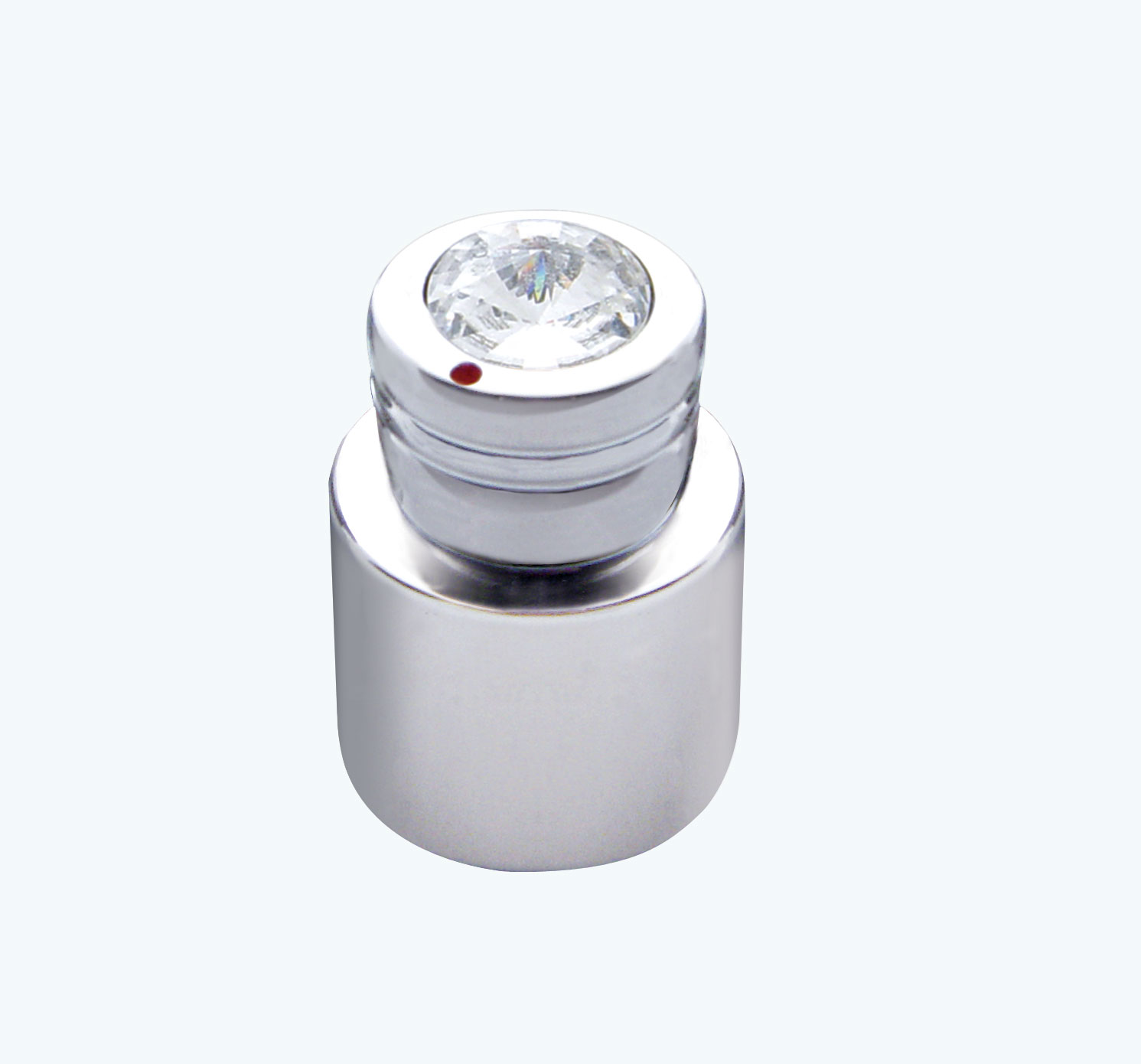 Chrome C.B. On/Off/Volume/Squelch Knob W/ Diamond - Clear
