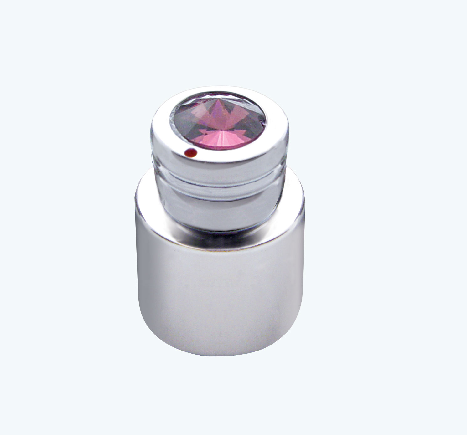 Chrome C.B. On/Off/Volume/Squelch Knob W/ Diamond - Purple