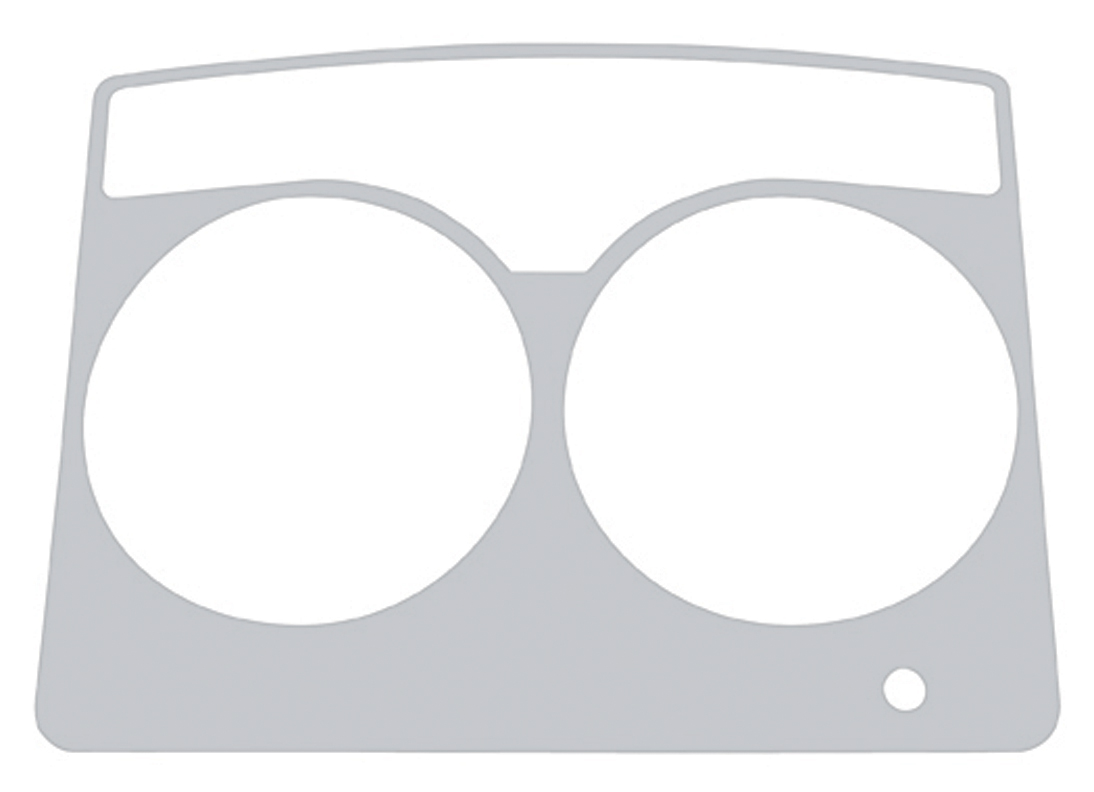 (Skpk) Stainless Steel 2006+ Kenworth Speed/Tachometer Panel Trim