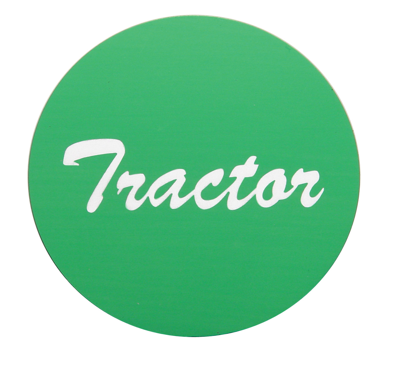 Aluminum "Tractor" Sticker - Green