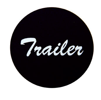 Aluminum "Trailer" Sticker - Black