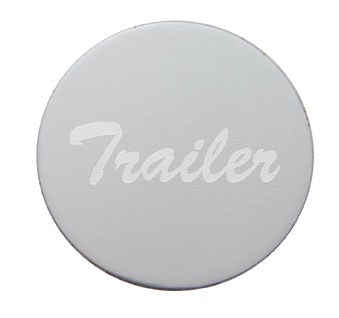 Aluminum "Trailer" Sticker - Silver