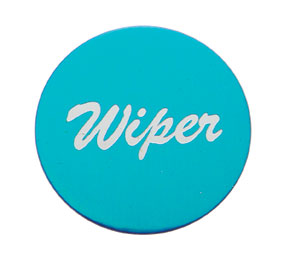 Aluminum "Wiper" Sticker - Blue