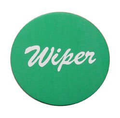 Aluminum "Wiper" Sticker - Green