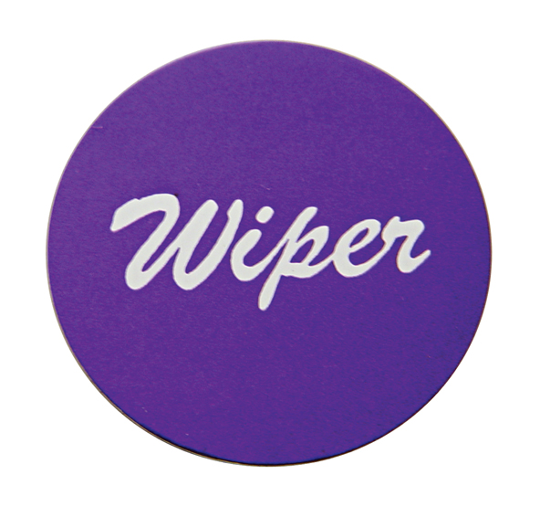 Aluminum "Wiper" Sticker - Purple