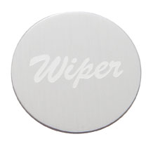 Aluminum "Wiper" Sticker - Silver