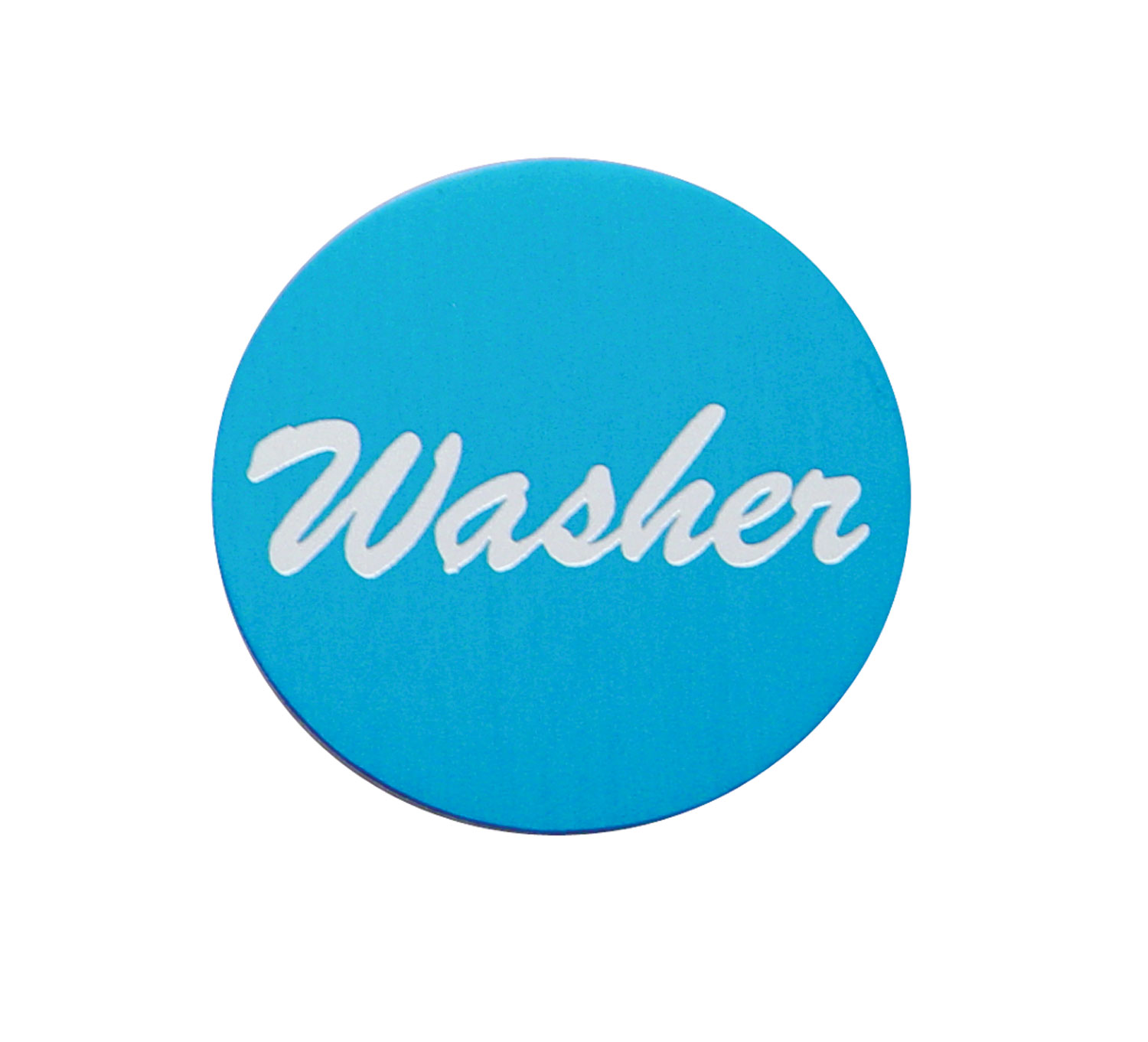 Aluminum "Washer" Sticker - Blue