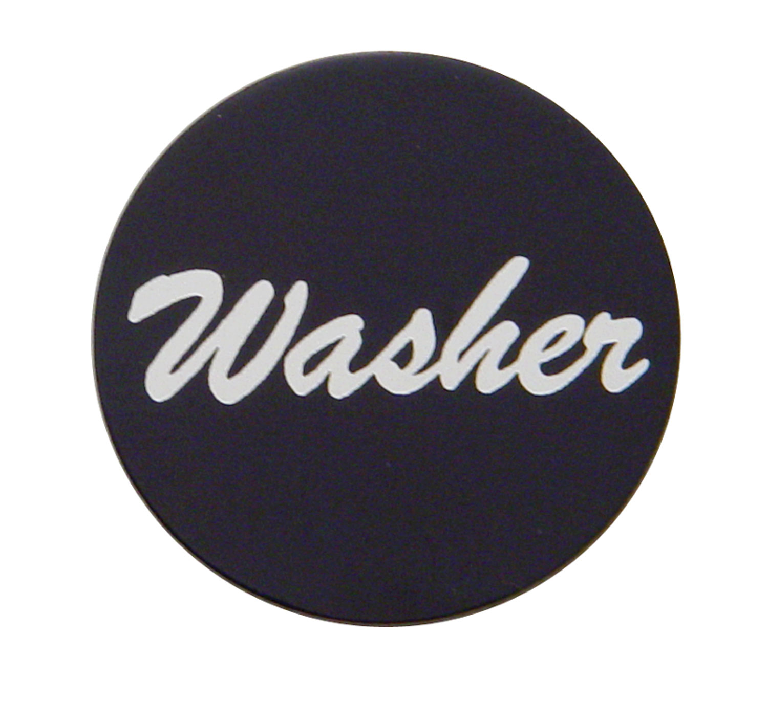 Aluminum "Washer" Sticker - Black