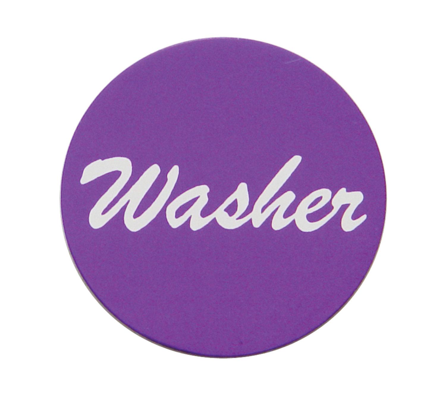 Aluminum "Washer" Sticker - Purple