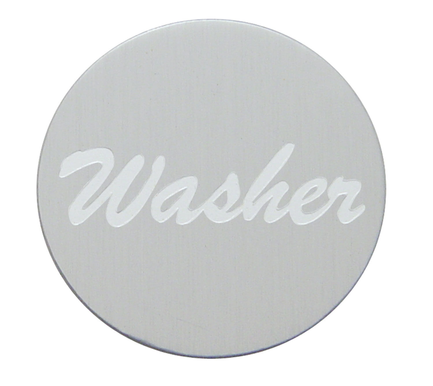 Aluminum "Washer" Sticker - Silver