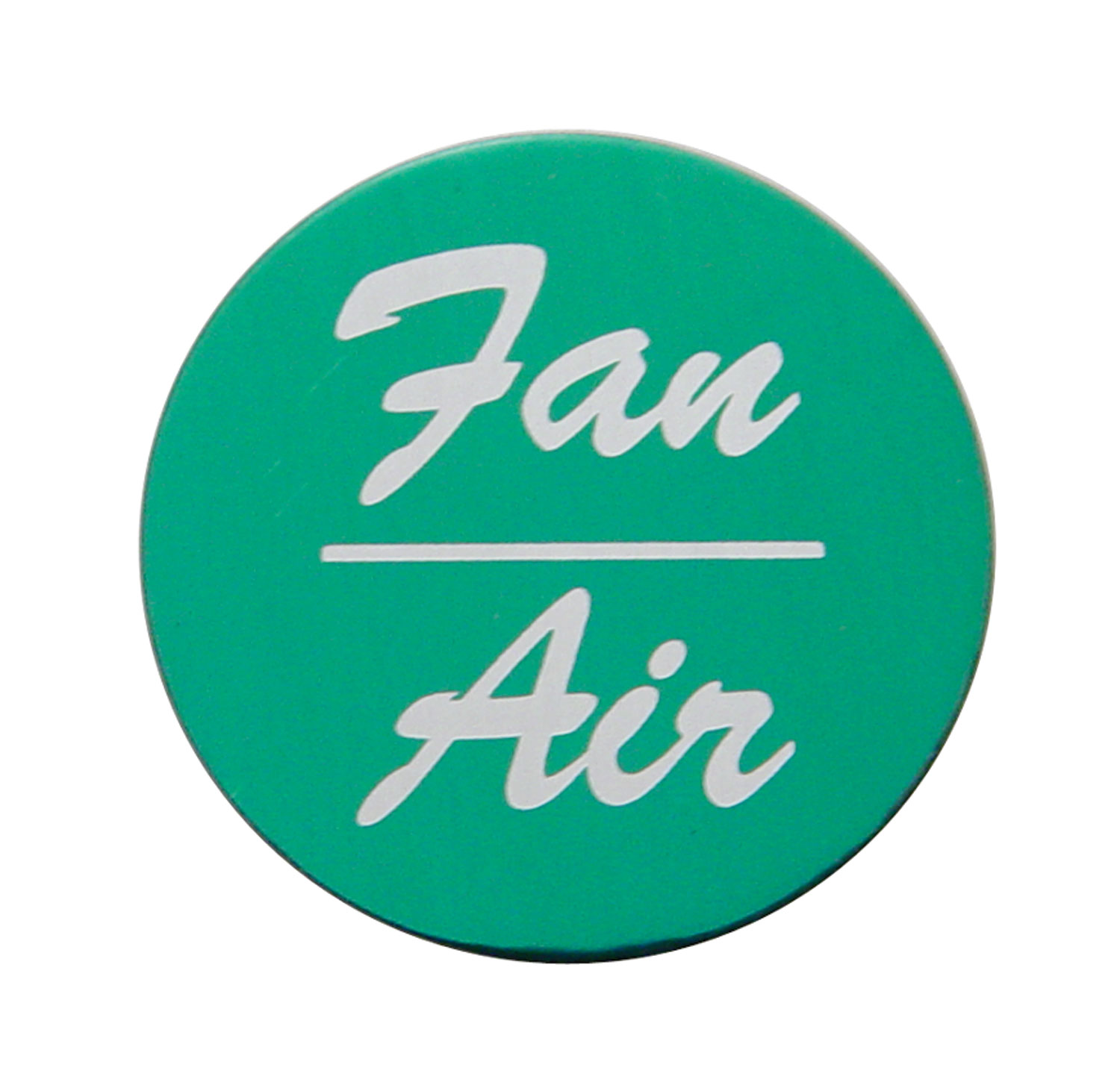 Aluminum "Fan/Air" Sticker - Green