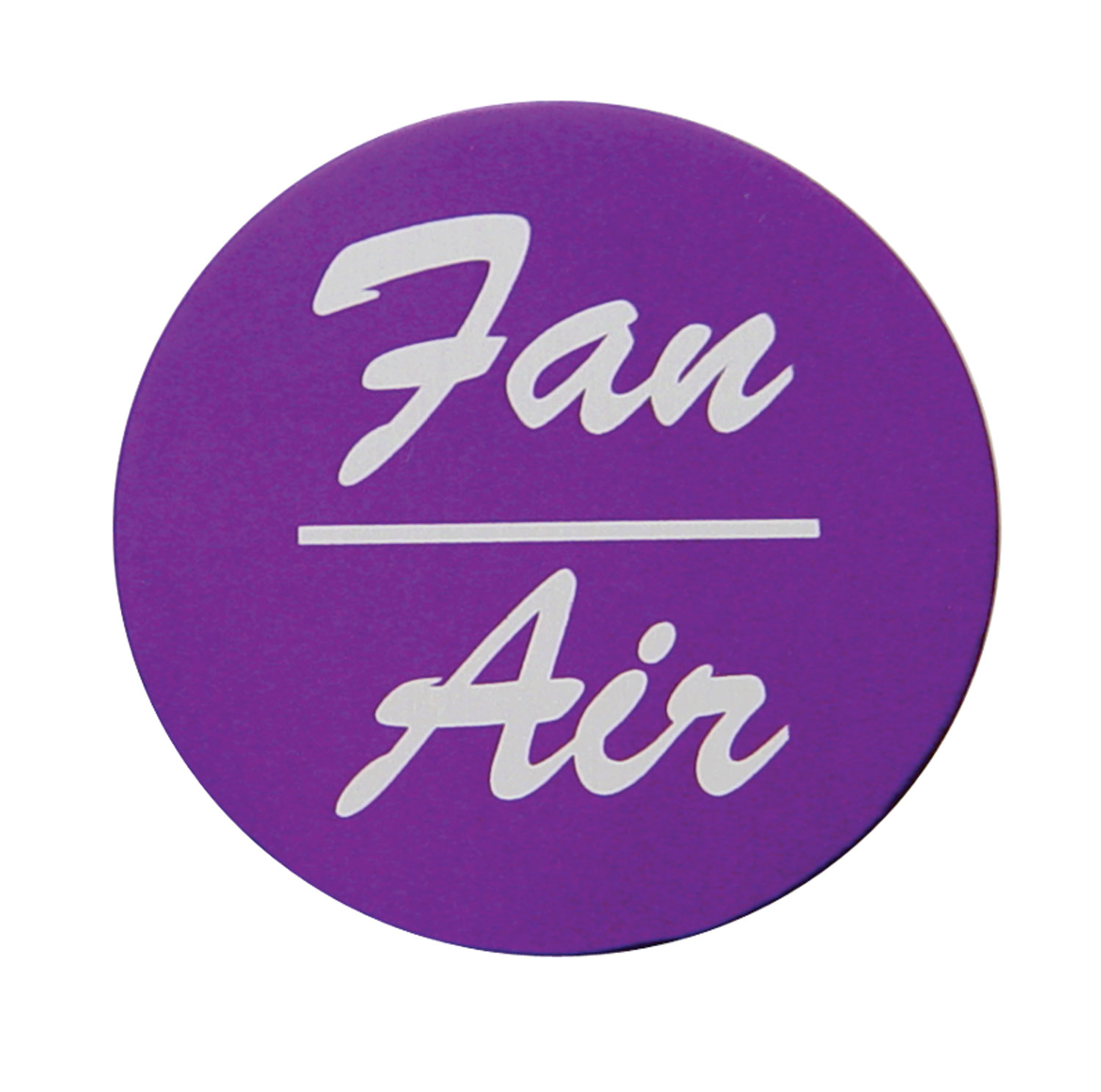 Aluminum "Fan/Air" Sticker - Purple