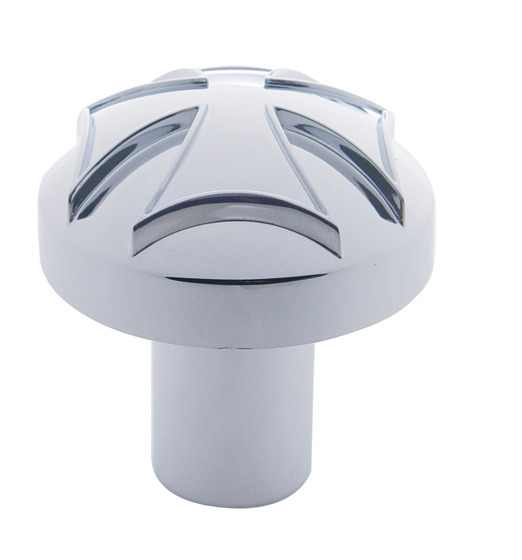 Chrome Aluminum Maltese Cross Air Valve Knob