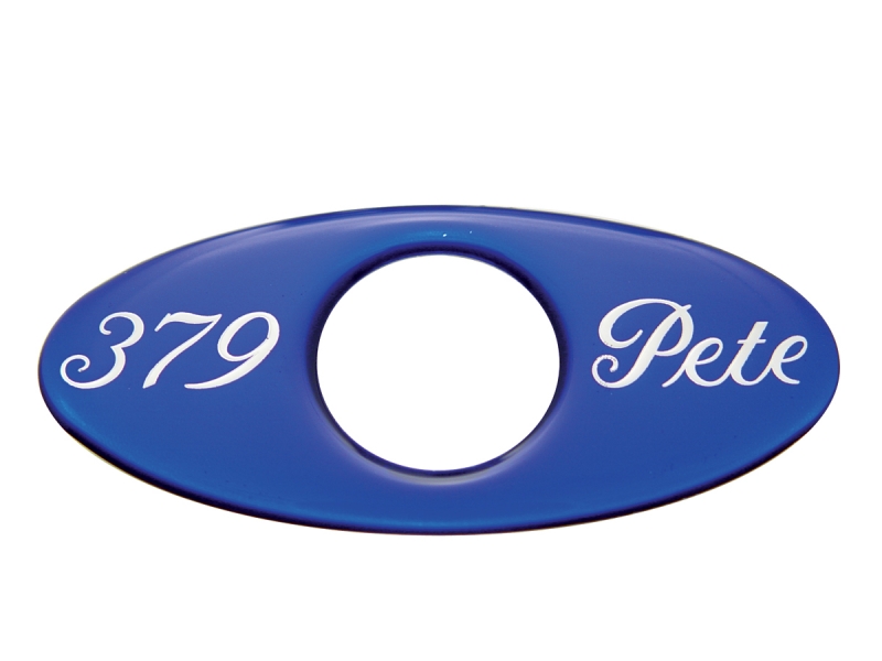 (2/Card) Glossy Peterbilt "379" Key Hole Guard - Blue