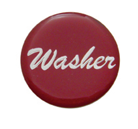 Glossy "Washer" Sticker - Red