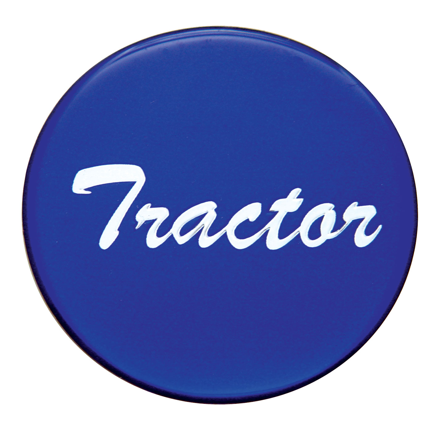 Glossy "Tractor" Sticker - Blue