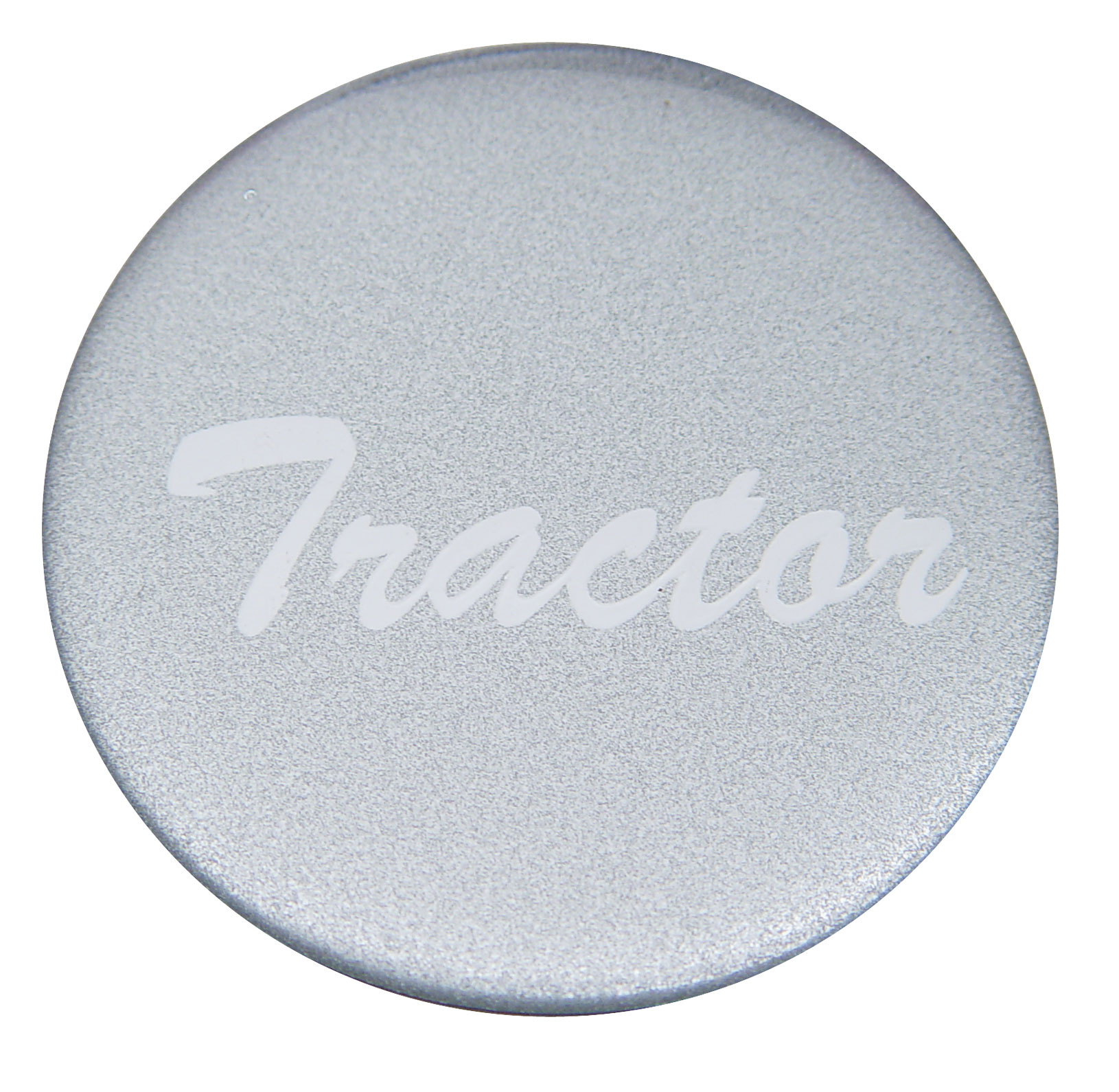 Glossy "Tractor" Sticker - Silver