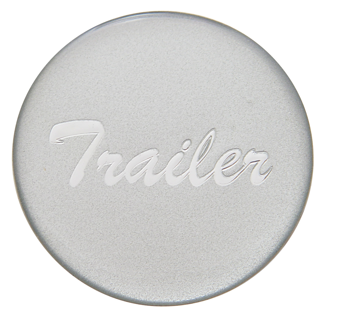 Glossy "Trailer" Sticker - Silver