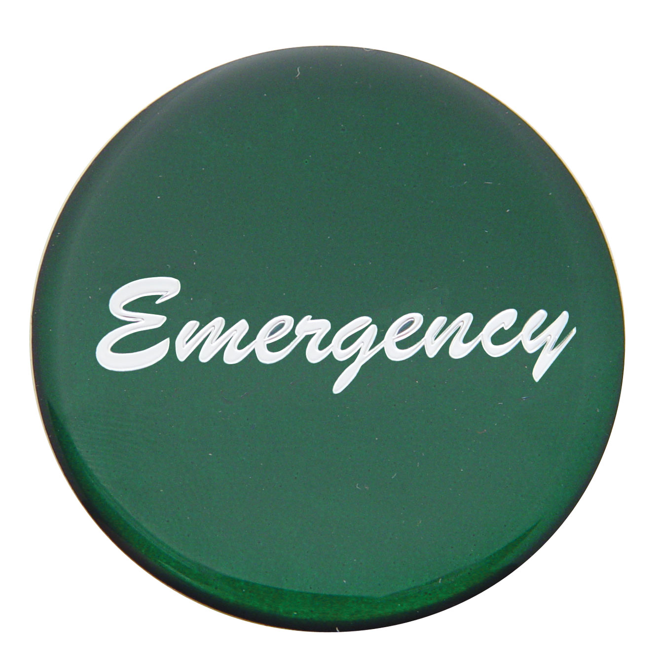 Glossy "Emergency" Sticker - Green