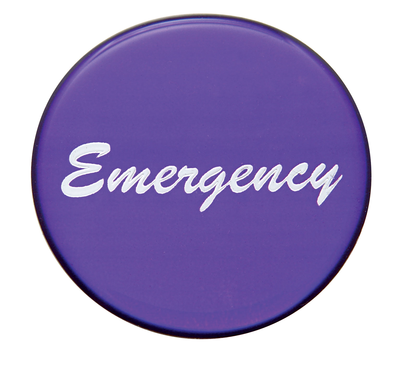 Glossy "Emergency" Sticker - Purple