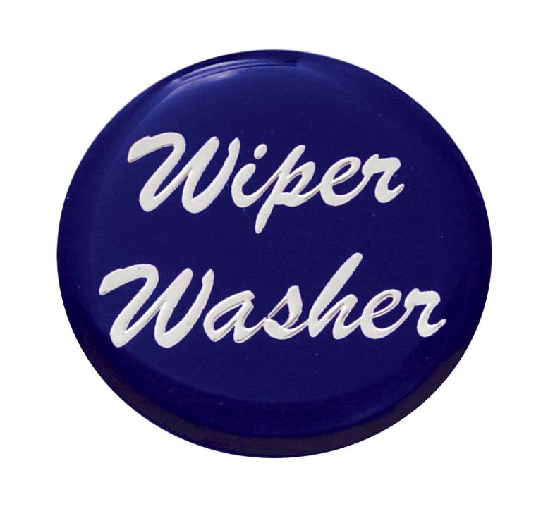Glossy "Wiper/Washer" Sticker - Blue