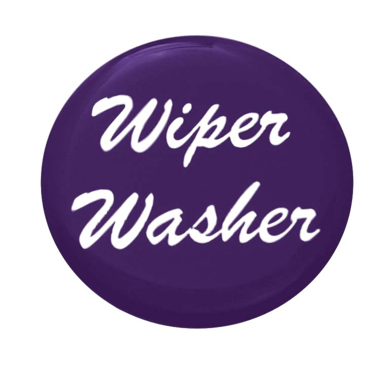 Glossy "Wiper/Washer" Sticker - Purple
