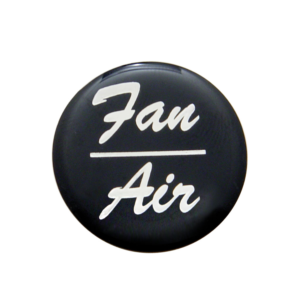 Glossy "Fan/Air" Sticker - Black
