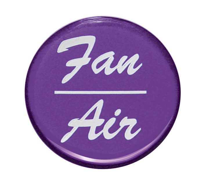 Glossy "Fan/Air" Sticker - Purple