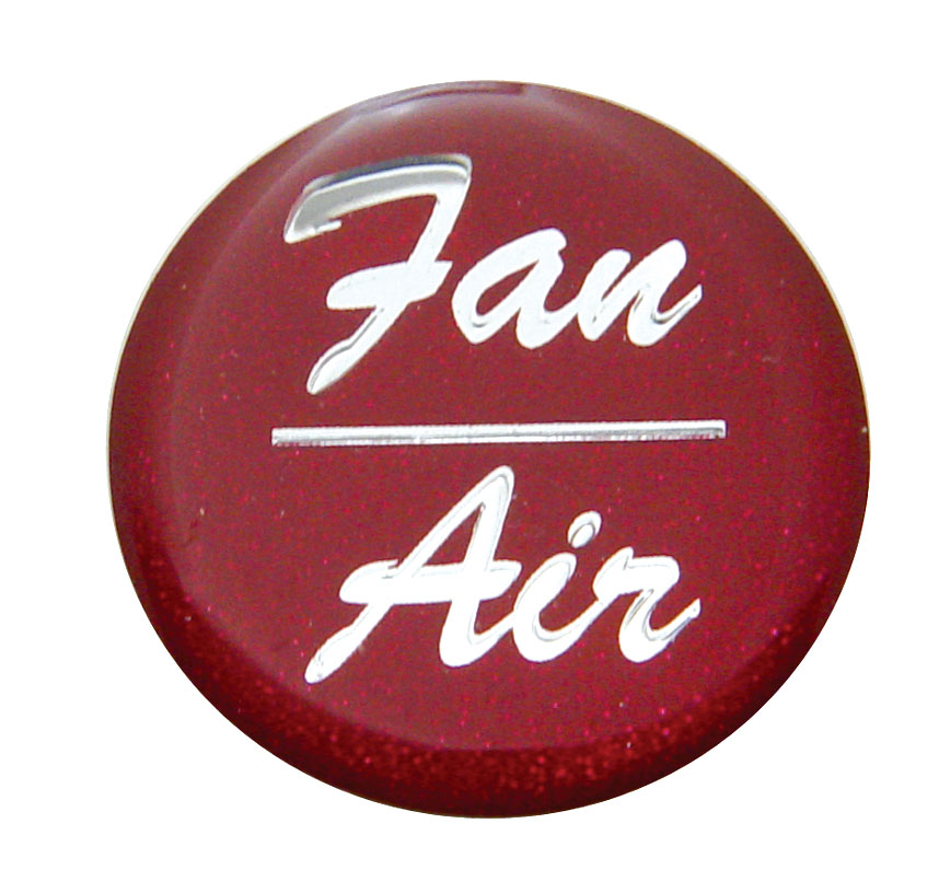 Glossy "Fan/Air" Sticker - Red