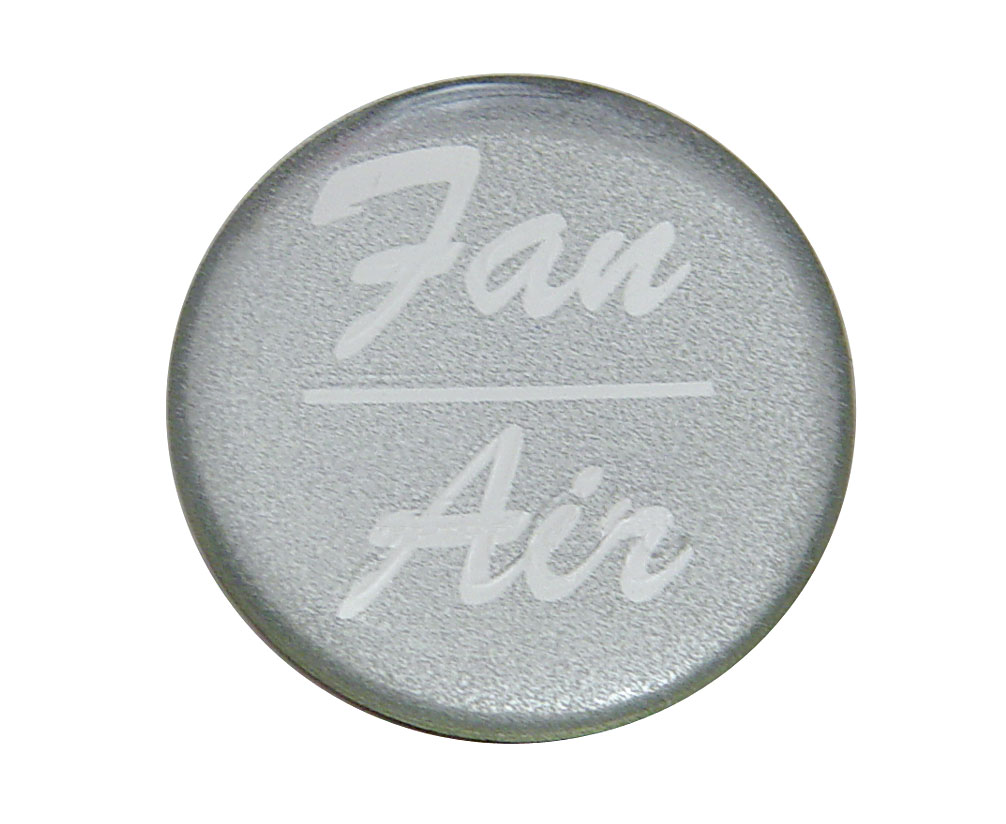 Glossy "Fan/Air" Sticker - Silver