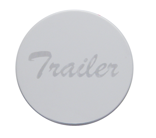 Stainless Steel "Trailer" Plaque For Wood Air Valve Knob