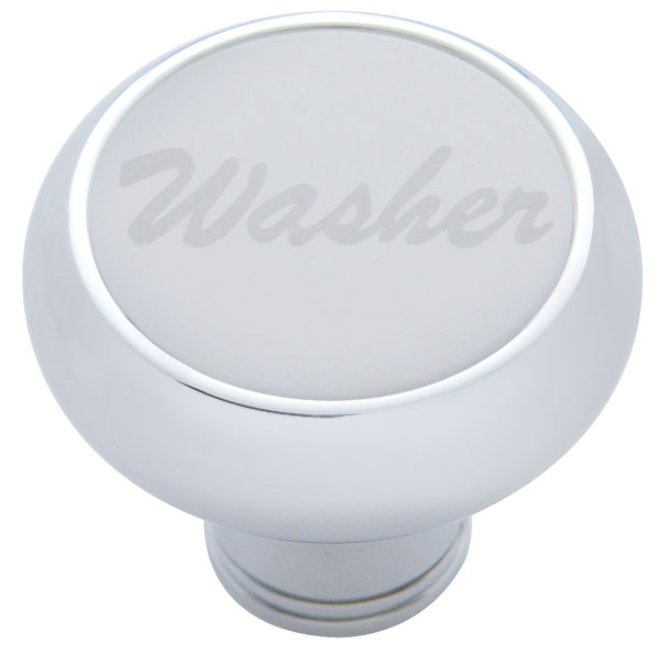 Chrome Deluxe Dash Knob W/ Stainless Steel "Washer" Plaque
