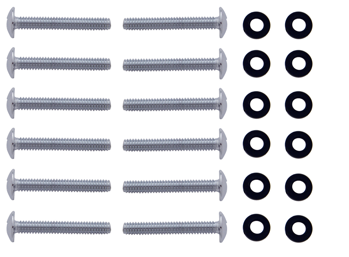 (12/Card) Chrome Stainless Steel Peterbilt Shift Plate Screw