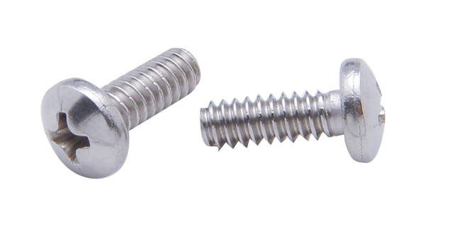 (4/Card) Chrome Stainless Steel Peterbilt Oem Dash Screw - 1/2" Thread