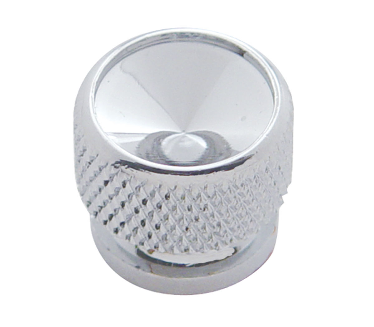 (4/Card) Chrome Bolt Head - Indented