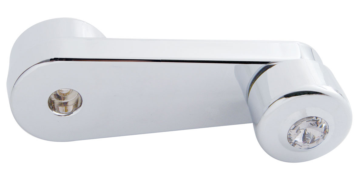 Chrome Plastic Freightliner Window Crank W/ Diamon