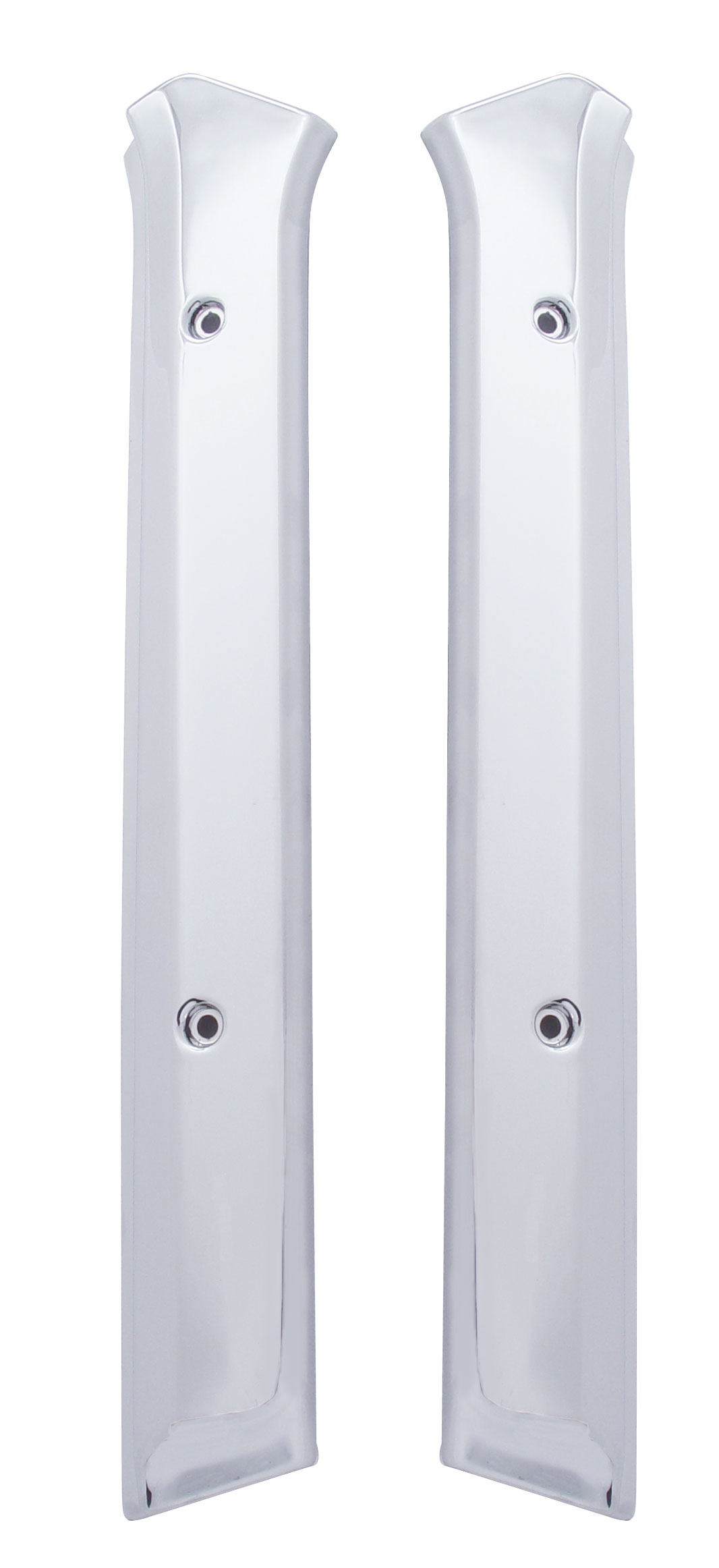 (2/Skpk) Chrome Plastic Kenworth Post Cover