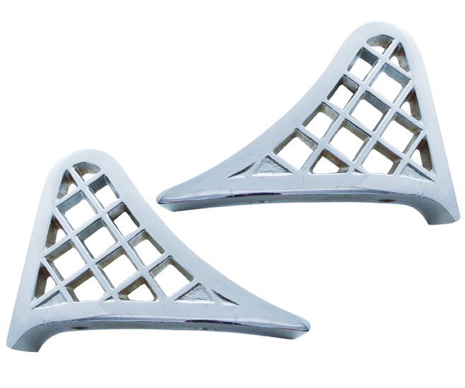 (2/Box) Chrome Aluminum Cast Peterbilt Fender Steps