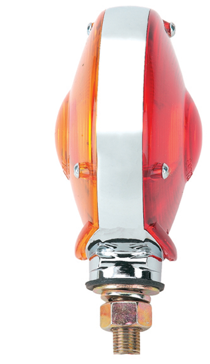 Chrome Double Face Turn Signal Incandescent Light W/ 1157 Bulb