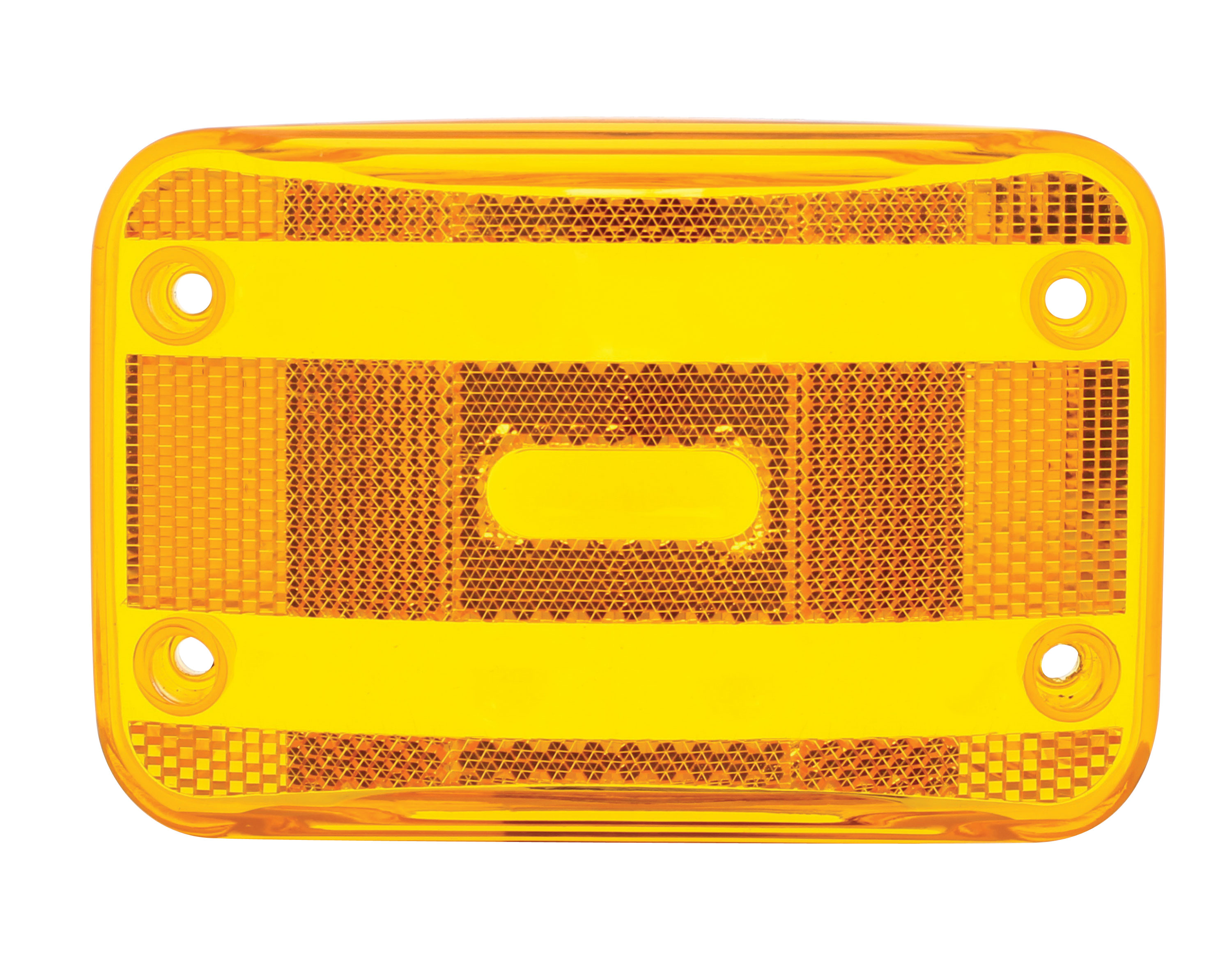Rectangular Combination Light Lens - Amber