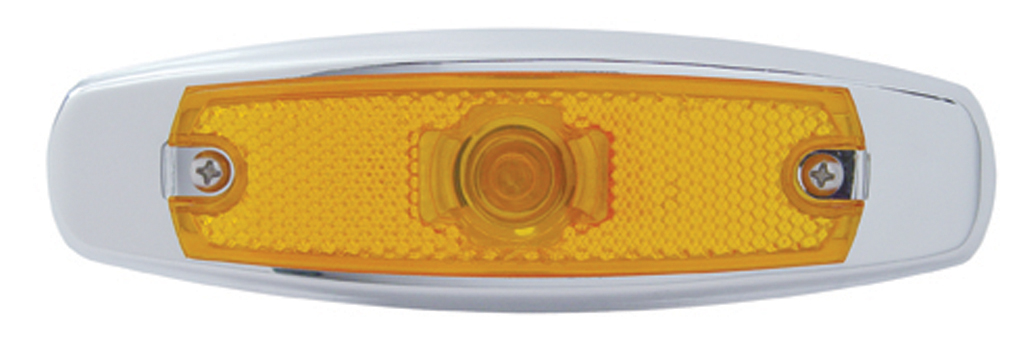 Rectangular Peterbilt Marker/Marker Light W/ 1 Bulb - Amber