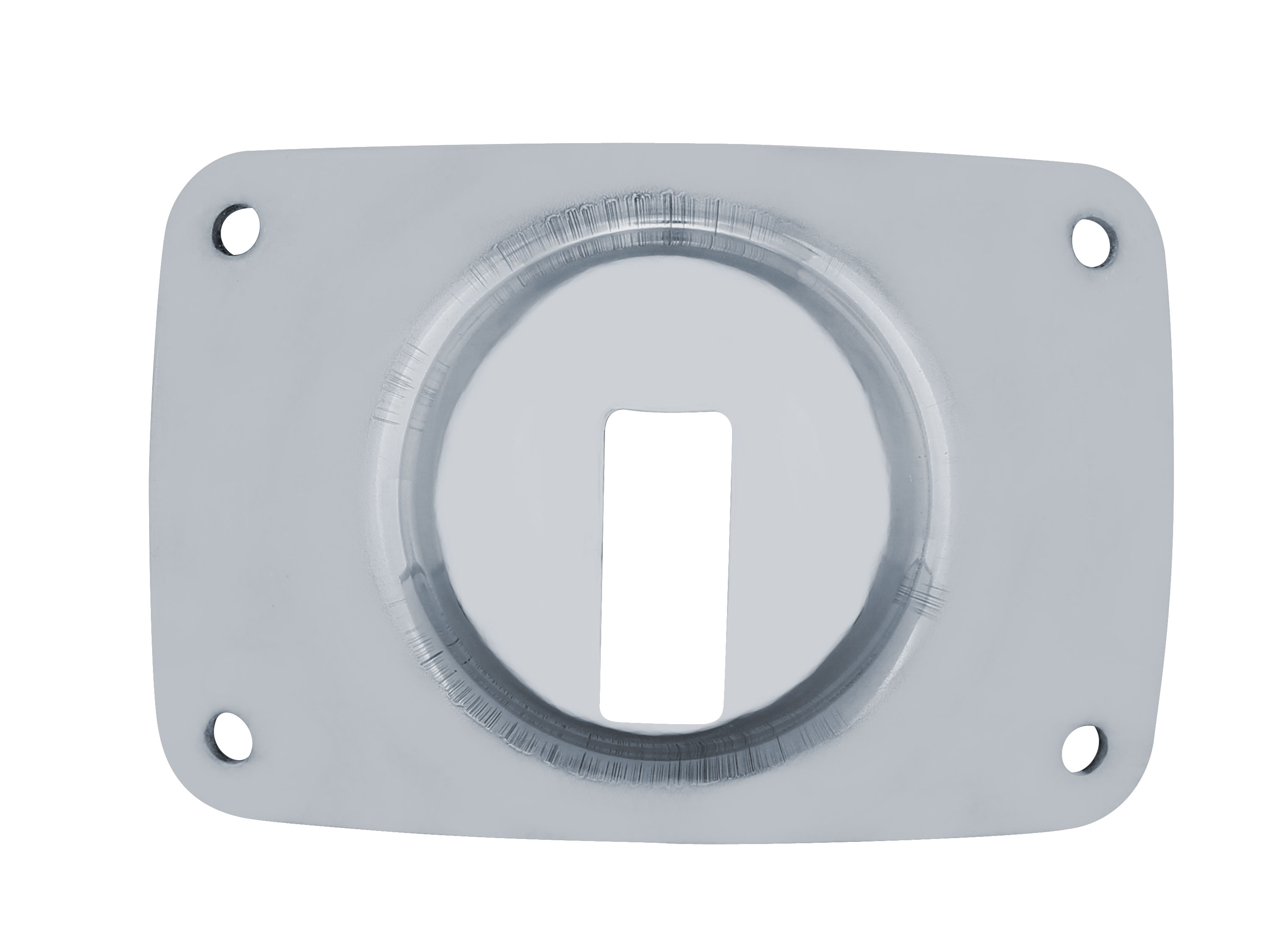 Stainless Steel Peterbilt Headlight Inner Mounting Base Plate W/ 4 Bolts, Nuts, & Washers